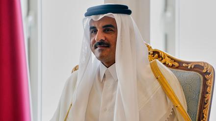 Der Emir von Katar, Scheich Tamim bin Hamad Al Thani in Doha.