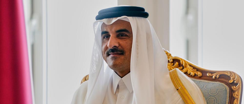 Der Emir von Katar, Scheich Tamim bin Hamad Al Thani in Doha.