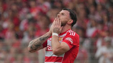 Oliver Burke kam zum spät zum Training. (Archivbild)