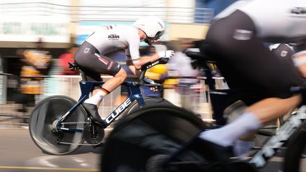 Mixed-Staffel: Die deutsche Mannschaft in Aktion.