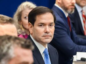 US-Außenminister Marco Rubio während eines Treffens mit dem russischen Außenminister Lawrow (nicht im Bild).