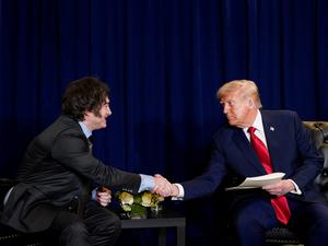 US-Präsident Donald Trump und Argentiniens Präsident Javier Milei diese Woche bei den Vereinten Nationen in New York.