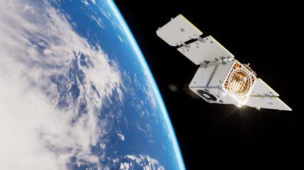 Satelliten von Planet Labs im All.