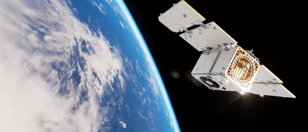Satelliten von Planet Labs im All.