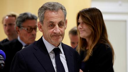 Nicolas Sarkozy nach dem Urteil.