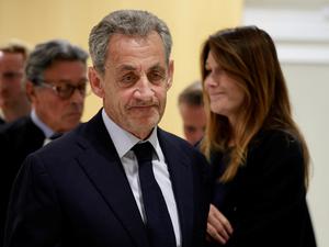 Nicolas Sarkozy nach dem Urteil.