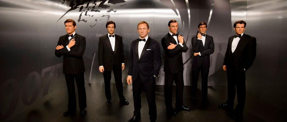 Frühere James-Bond-Darsteller als Wachsfiguren bei Madame Tussauds in London. Wer gesellt sich dazu?