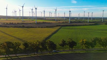 Der Brandenburger Landtag will einen „Wildwuchs“ beim Ausbau der Windkraftanlagen verhindern (Archivbild).