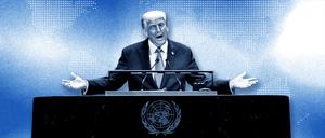 US-Präsident Donald Trump spricht bei der Generaldebatte der UN-Vollversammlung.