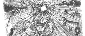 Eine Szene aus „Max und Moritz“ von Wilhelm Busch.