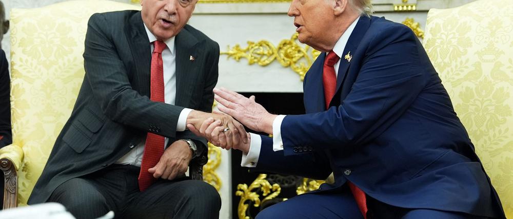 US-Präsident Trump empfängt den türkischen Präsidenten Erdogan.