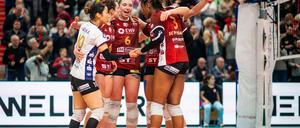 Die Volleyballerinnen des SC Potsdam müssen die Bundesliga-Lizenz zurückgeben. (Archivbild)