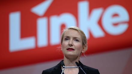 Linken-Chefin Ines Schwerdtner erwartet Tausende zur Großdemonstration gegen den Gaza-Krieg. (Archivbild)