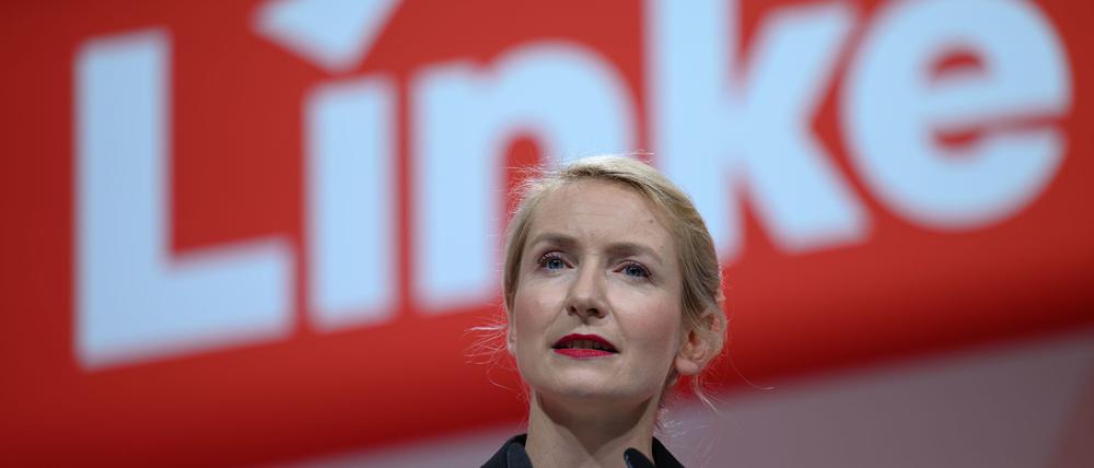 Linken-Chefin Ines Schwerdtner erwartet Tausende zur Großdemonstration gegen den Gaza-Krieg. (Archivbild)