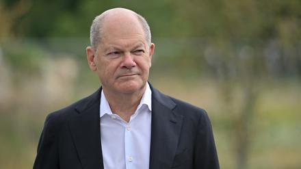 Olaf Scholz (SPD) bei einem Termin im Wahlkreis.