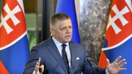 Der slowakische Ministerpräsident Robert Fico (Archivbild)