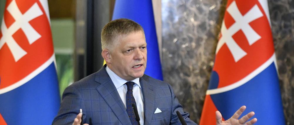 Der slowakische Ministerpräsident Robert Fico (Archivbild)
