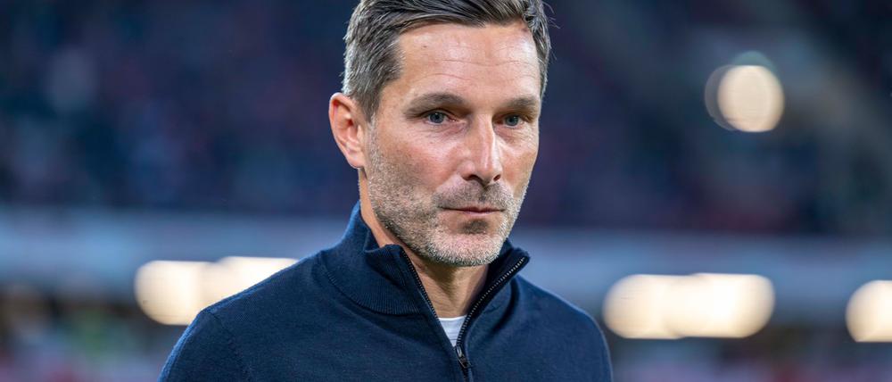Hertha-Trainer Stefan Leitl will eine aktive Mannschaft auf dem Platz sehen.