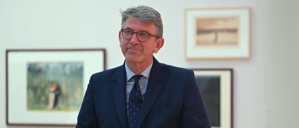 Zumindest keine Berührungsängste: Wolfram Weimer besucht die Ausstellung „Edvard Munch. Angst“ in den Kunstsammlungen Chemnitz.