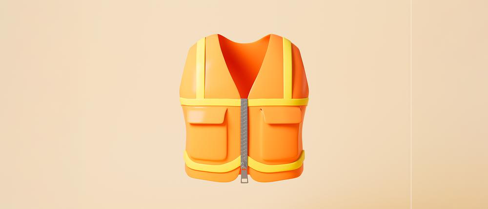 Arbeitssicherheit, Warnweste, Symbolbild.