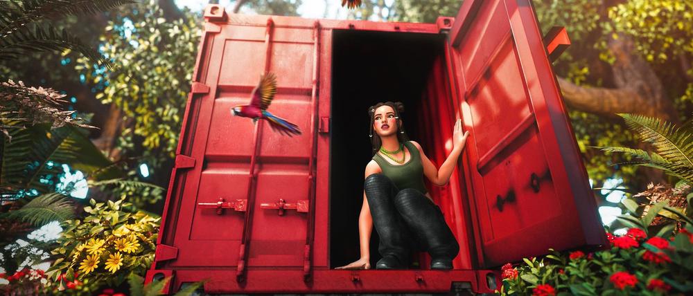 Ab auf die Insel: Die Musikerin Nina Chuba kann man jetzt auf ihrer eigenen Insel besuchen.