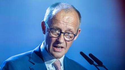 Bundeskanzler Friedrich Merz (CDU) spricht beim Schwarz Ecosystem Summit.