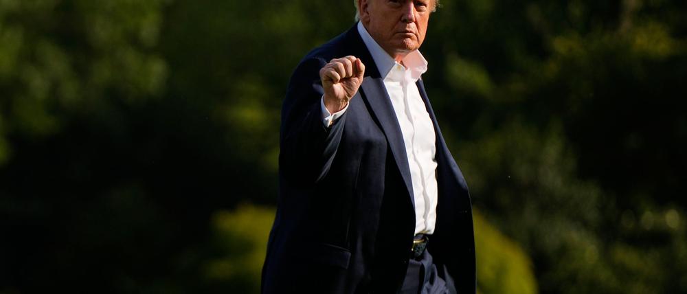 Trump blickt zuversichtlich auf die aktuellen Verhandlungen zu einem Ende des Gaza-Kriegs. 