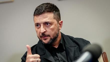 Wolodymyr Selenskyj, Präsident der Ukraine, am Rande der Generaldebatte der UN-Vollversammlung.