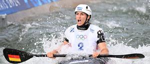 Ricarda Funks neues Paddel ist auf dem Weg zur WM verschwunden.