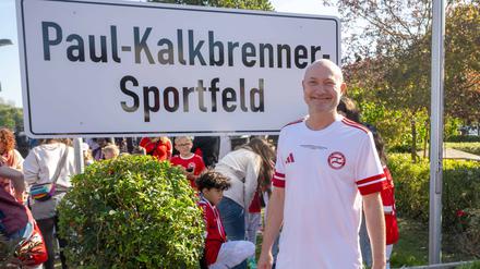 Paul Kalkbrenner ist seit dem Wochenende Namensgeber des Stadions von Sparta Lichtenberg.