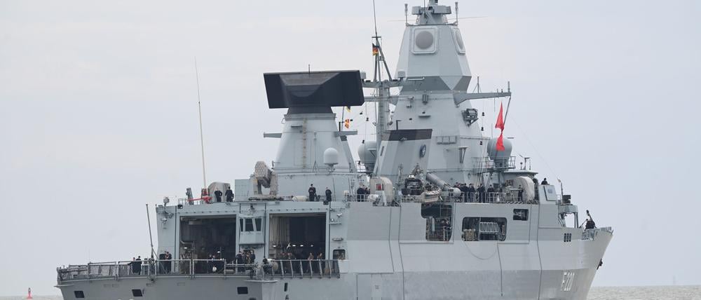 Die Fregatte „Hamburg“ ist im Rahmen einer Nato-Mission unterwegs.