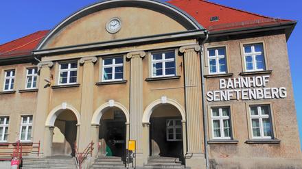 Bahnhof Senftenberg.