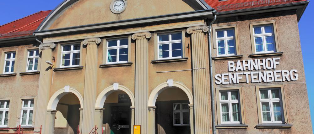 Bahnhof Senftenberg.