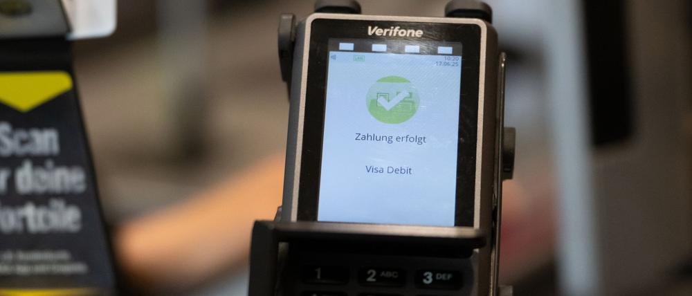 Ein Zahlungsterminal im Supermarkt. (Symbolbild)
