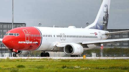 Ein Passagierflugzeug der norwegischen Fluggesellschaft Norwegian Air