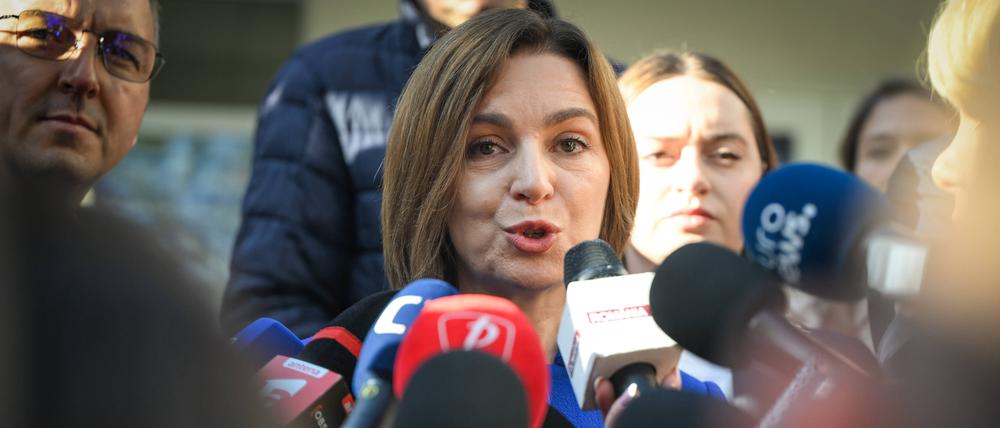 Moldaus Präsidentin Maia Sandu hat den Wahlkampf ihrer proeuropäischen Partei angeführt und für einen EU-Beitritt ihres Landes geworben.