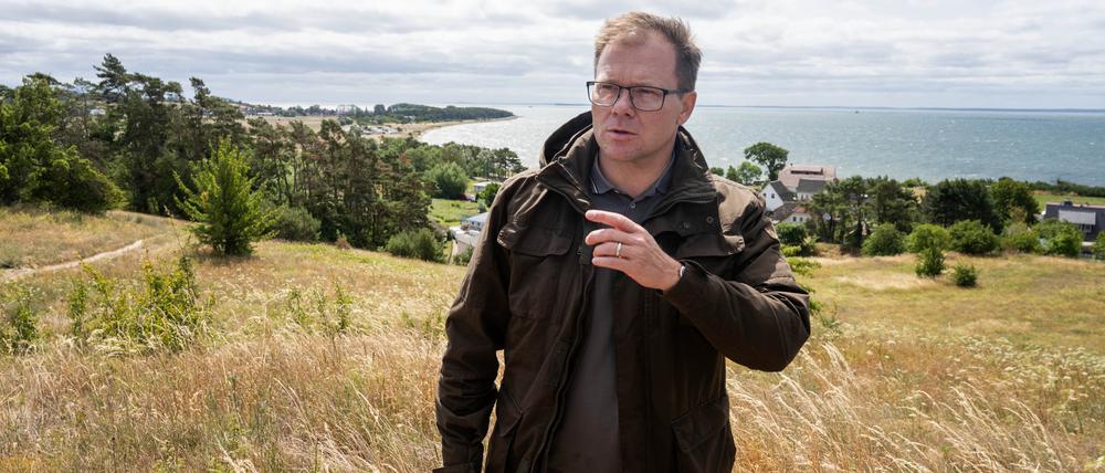 Carsten Schneider (SPD), Bundesminister für Umwelt, Klimaschutz und Naturschutz, bei einem Besuch der Insel Rügen Anfang September.