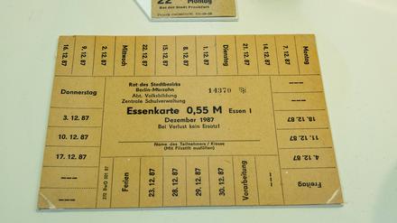 Essensmarken aus DDR-Zeiten. 
