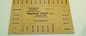 Essensmarken aus DDR-Zeiten.