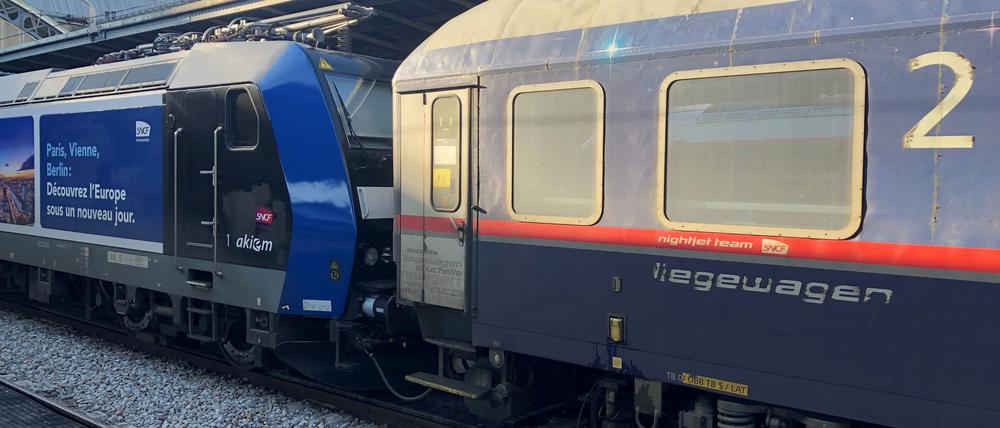 Der Nachtzug aus Berlin steht im Pariser Gare de L’Est. 