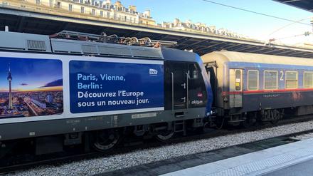 Der Nachtzug aus Berlin steht im Pariser Gare de L’Est. 