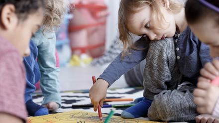 Kinder in einer Tagesstätte.