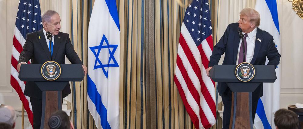 US-Präsident Donald Trump und Israels Ministerpräsident Benjamin Netanjahu trafen sich zum vierten Mal im Weißen Haus. 