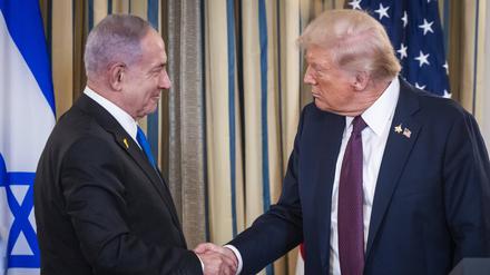 US-Präsident Donald Trump und Israels Ministerpräsident Benjamin Netanjahu trafen sich zum vierten Mal im Weißen Haus. 
