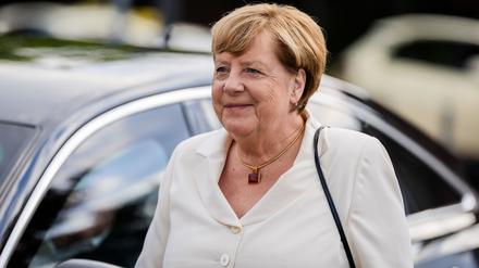 Angela Merkel (CDU), ehemalige Bundeskanzlerin, kommt zur Saisoneröffnung der Berliner Philharmoniker in die Philharmonie.+