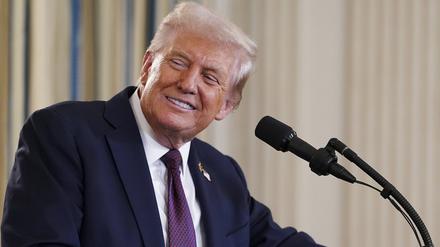 US-Präsident Donald Trump im Weißen Haus. 
