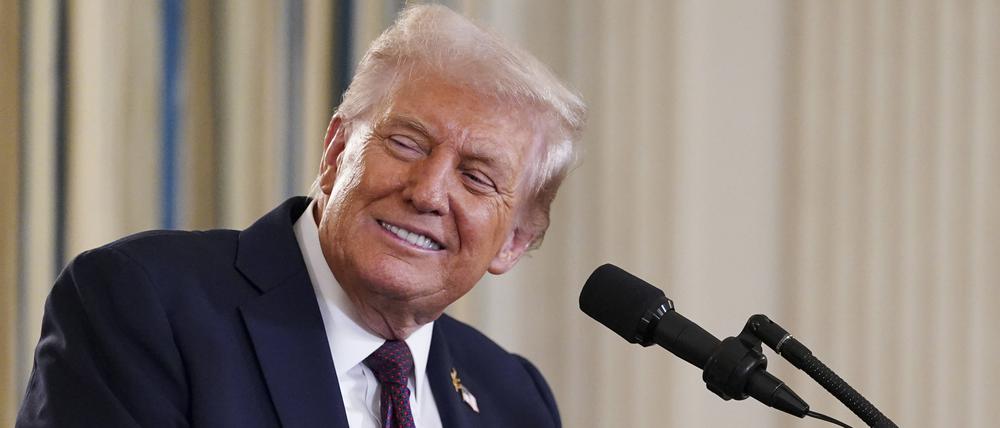 US-Präsident Donald Trump im Weißen Haus. 