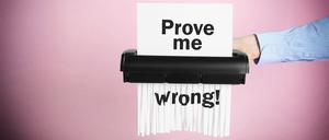 Ende mit Prove me wrong