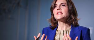 Die Ostbeauftragte der Bundesregierung, Elisabeth Kaiser (SPD), spricht bei einer Veranstaltung.