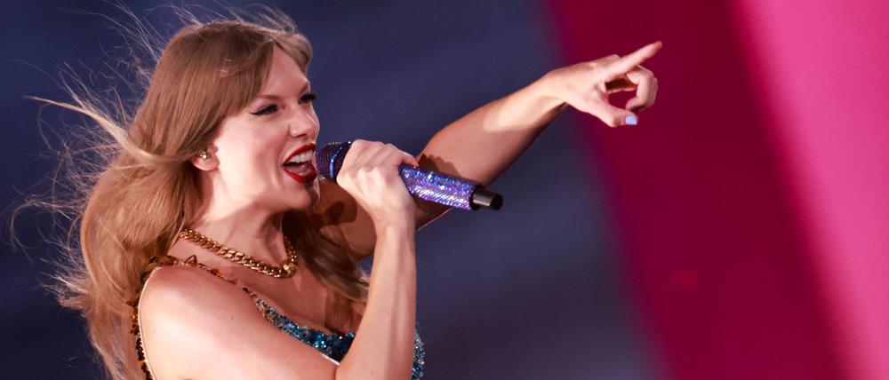 (FILES) US singer-songwriter Taylor Swift performs during her Eras Tour at Sofi stadium in Inglewood, California, August 7, 2023. With the meticulously planned release of Taylor Swift's 12th album this Friday, October 3, the country singer-turned-pop star demonstrates again that she is as business savvy as she is musically adept.
From hints dropped during her last tour in 2024 to movie screenings this coming weekend to accompany the new album's release, "Taylor Swift has perfected marketing as narrative art," said Robin Landa, a professor who studies advertising and branding at Kean University.
"She doesn't simply release an album -- she orchestrates a cultural phenomenon." (Photo by Michael Tran / AFP) / RESTRICTED TO EDITORIAL USE / NO FRONT PAGE OR MAGAZINE COVER